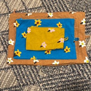 Baggu Go Pouch Set Multicolored Floral
